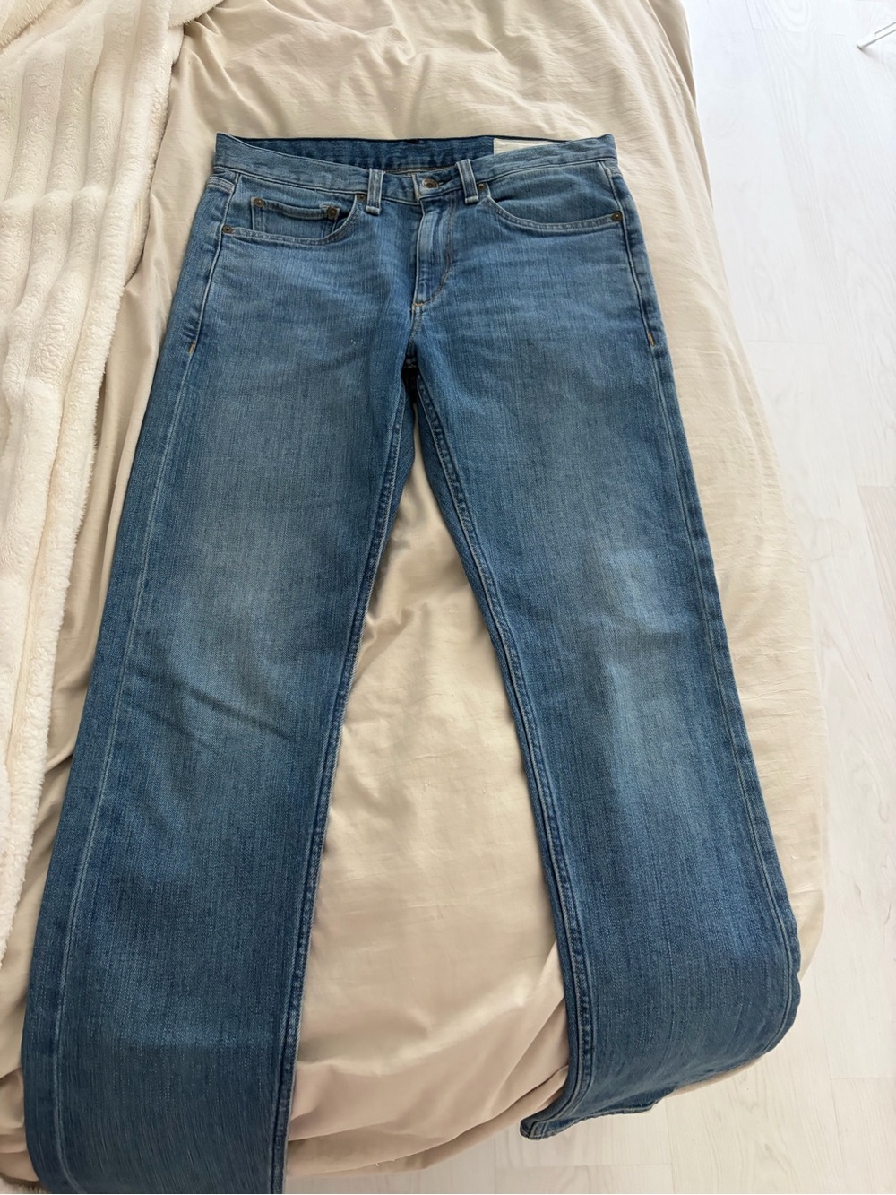 rag & bone Slim Fit Light Blue Denim Jeans